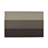 Tri Strips Design Polyester 16' x 24' Anti-Slip Door Mat (Brown)