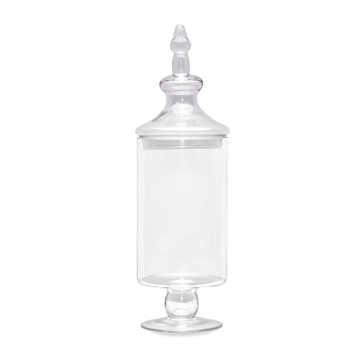 Decorative Glass Multipurpose Vase Jar Small- Transparent