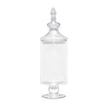 Decorative Glass Multipurpose Vase Jar Small- Transparent