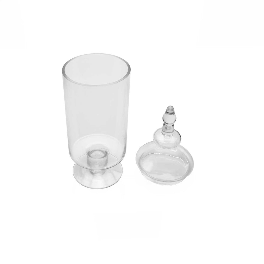 Decorative Glass Multipurpose Vase Jar Small- Transparent