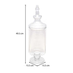 Decorative Glass Multipurpose Vase Jar Small- Transparent