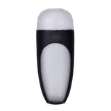 Decorative Round Top Vase Large- Black and Transparent