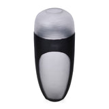 Decorative Round Top Vase Large- Black and Transparent