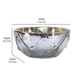 Decorative Votive Candle Holder Set of 2- Silver