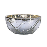 Decorative Votive Candle Holder Set of 2- Silver