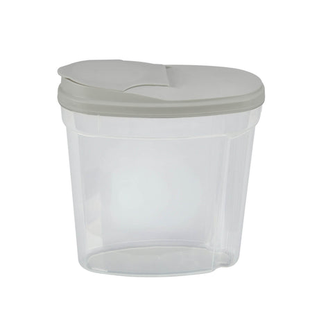 Polypropylene Kitchen Grocery Storage Container 2.9 L- Transparent & Grey