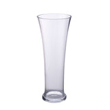 Decorative Squeezed Glass Vase Large- Transparent