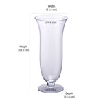 Decorative Hurricane Glass Vase Large- Transparent