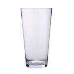 Decorative Tapered Glass Vase Small- Transparent