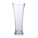 Decorative Squeezed Glass Vase Small- Transparent