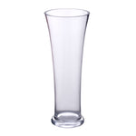 Decorative Squeezed Glass Vase Small- Transparent