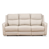 Levon 3 Seater Manual Recliner (Light Beige)