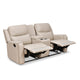 Levon 2 Seater Manual Recliner With Console- Light Beige