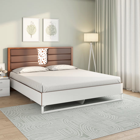Nilkamal Noir Meta Bed (White) - 02