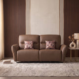 Norma 3 Seater Electric Recliner Sofa- Camel Brown