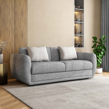 Nestivo 3 Seater Fabric Sofa Cum Bed with Pocket Spring Mattress- Texture Grey