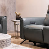 Beatrix 3 Seater Dual Motor Electric Recliner (Green)