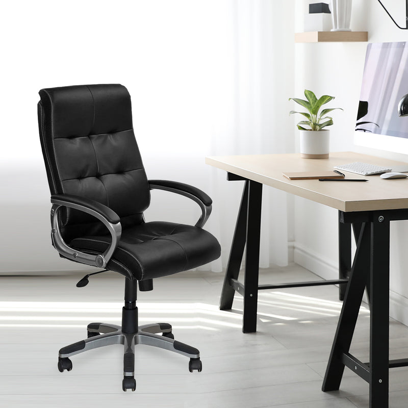 Veneto High Back Office Chair (Black) – Nilkamal Homes