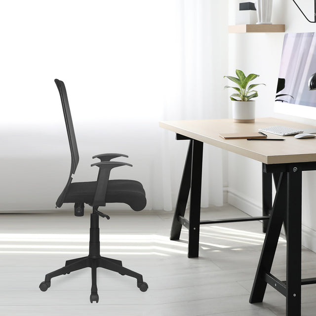 Nilkamal Thames High Back Chair (Black)