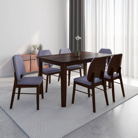 Nilkamal Orval 6 Seater Dining Set Rio Brown