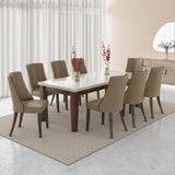 Prince 8 Seater Dining Set - Walnut Brown