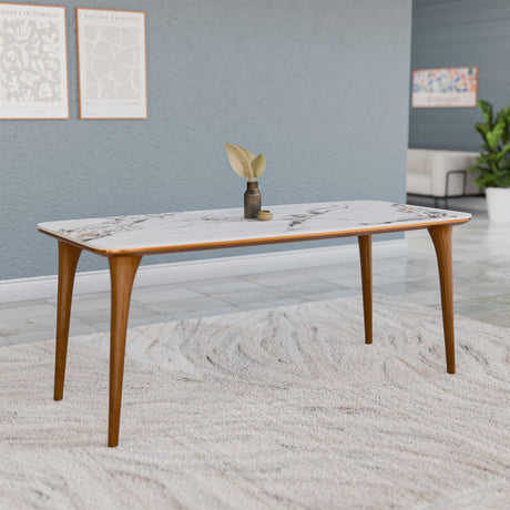 Nilkamal Princeton 6 Seater Dining Table White And Ash Wood