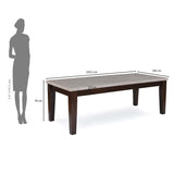 Prince 8 Seater Dining Set - Walnut Brown