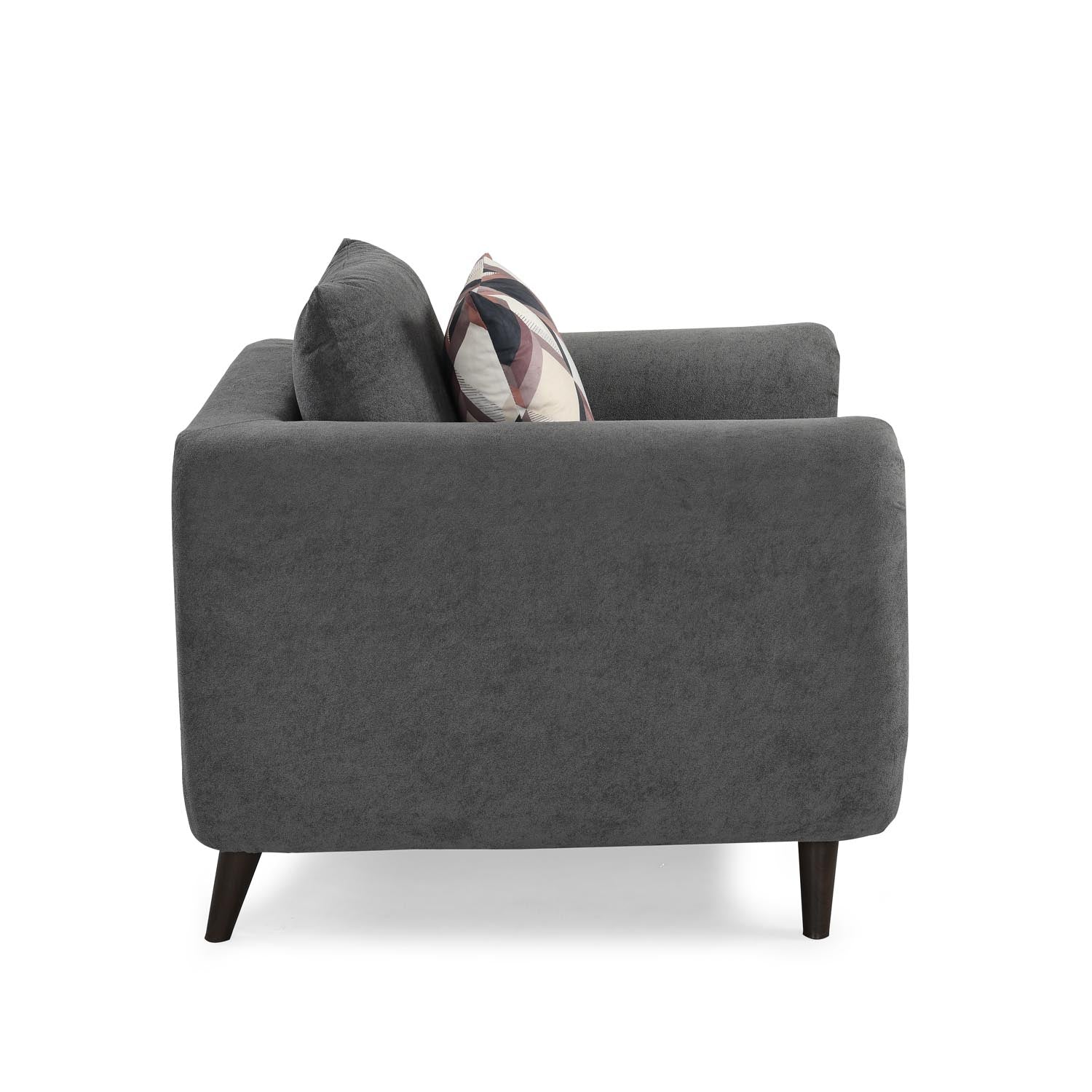 Harper 1 Seater Fabric Sofa- Grey