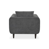 Harper 1 Seater Fabric Sofa- Grey