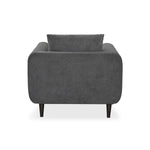 Harper 1 Seater Fabric Sofa- Grey