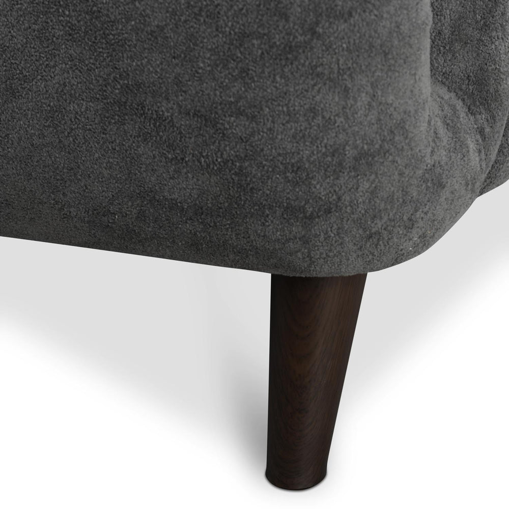 Harper 1 Seater Fabric Sofa- Grey