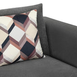 Harper 2 Seater Fabric Sofa- Grey