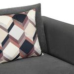 Harper 2 Seater Fabric Sofa- Grey