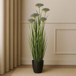 Angelica Grass Artificial Plant with Pot (Purple)