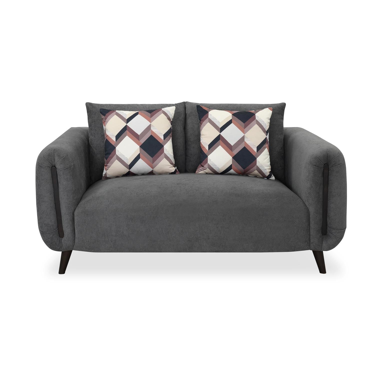 Harper 2 Seater Fabric Sofa- Grey