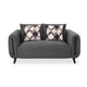 Harper 2 Seater Fabric Sofa- Grey