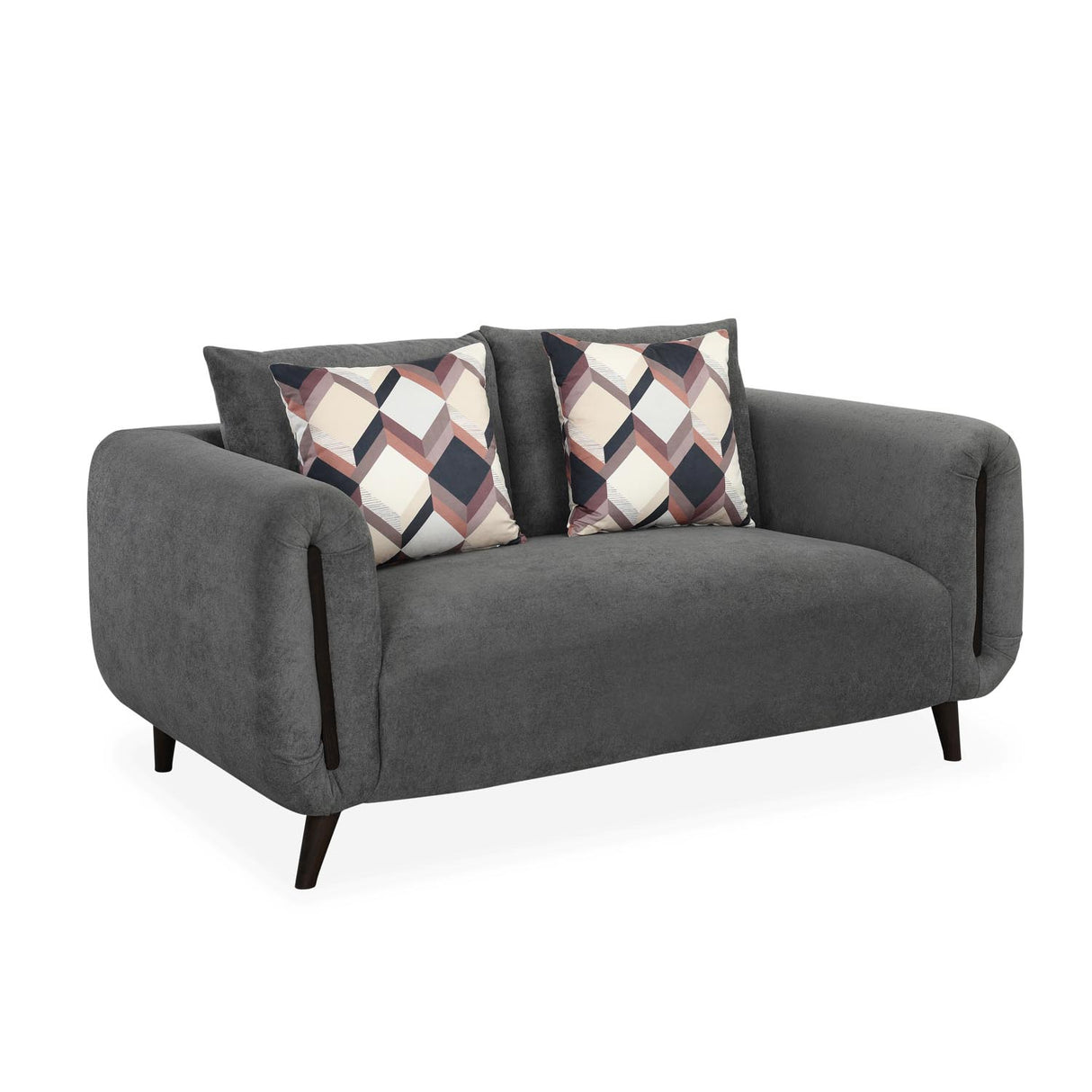 Harper 2 Seater Fabric Sofa- Grey