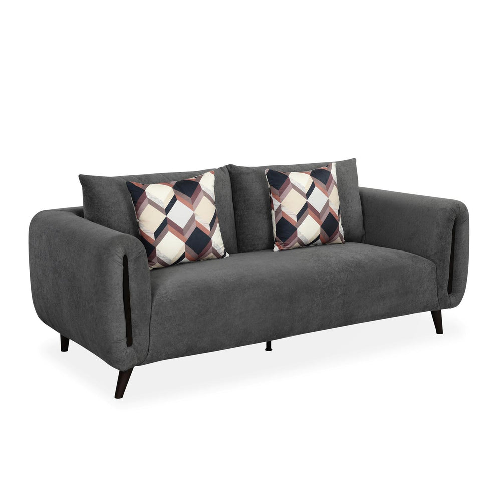 Harper 3 Seater Fabric Sofa- Grey