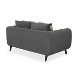 Harper 2 Seater Fabric Sofa- Grey