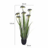 Angelica Grass Artificial Plant with Pot (Purple)