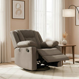 Quito 1 Seater Manual Recliner Sofa- Brown