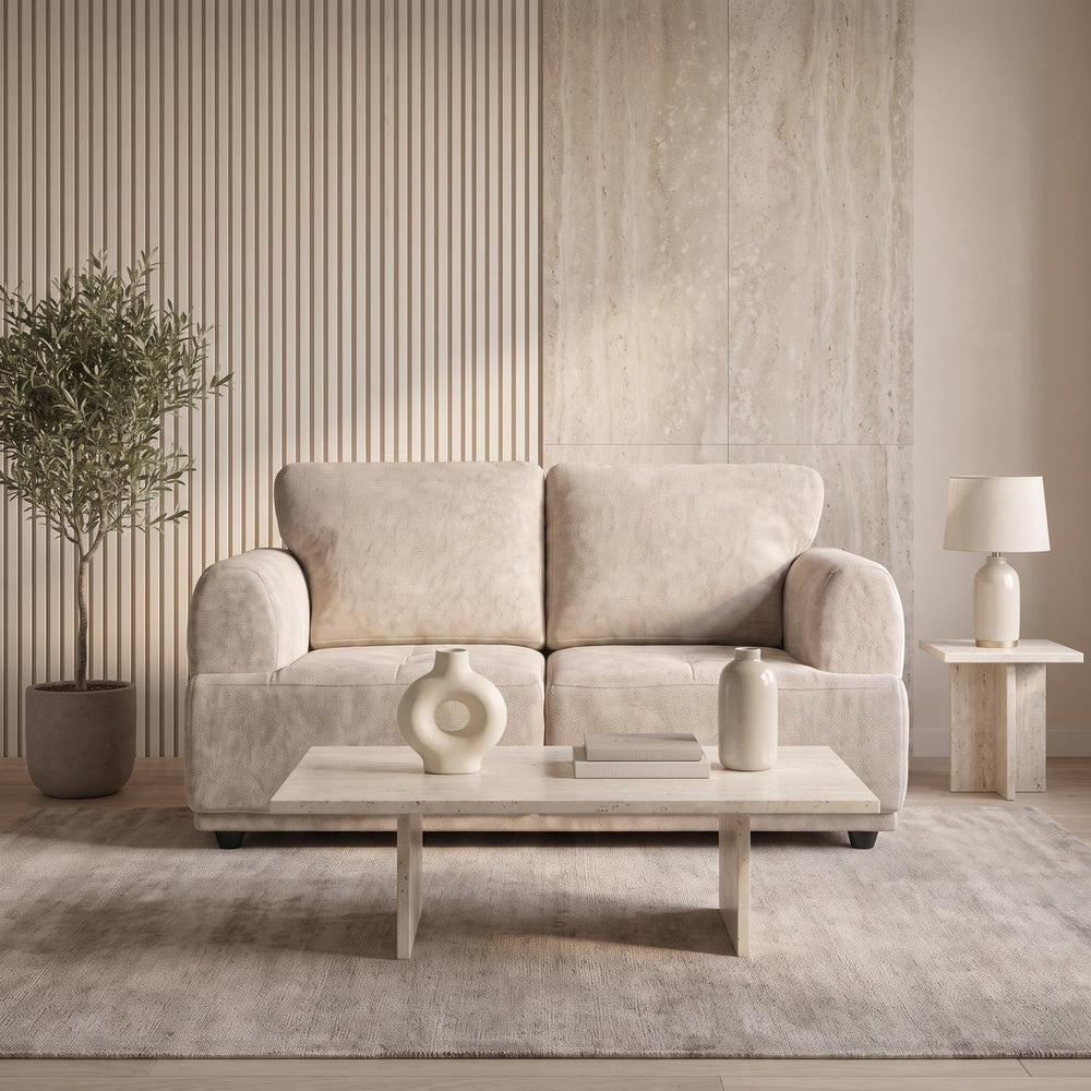 Renzo 2 Seater Sofa- Almond Beige