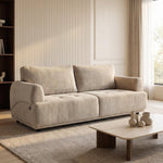 Renzo 3 Seater Sofa- Almond Beige
