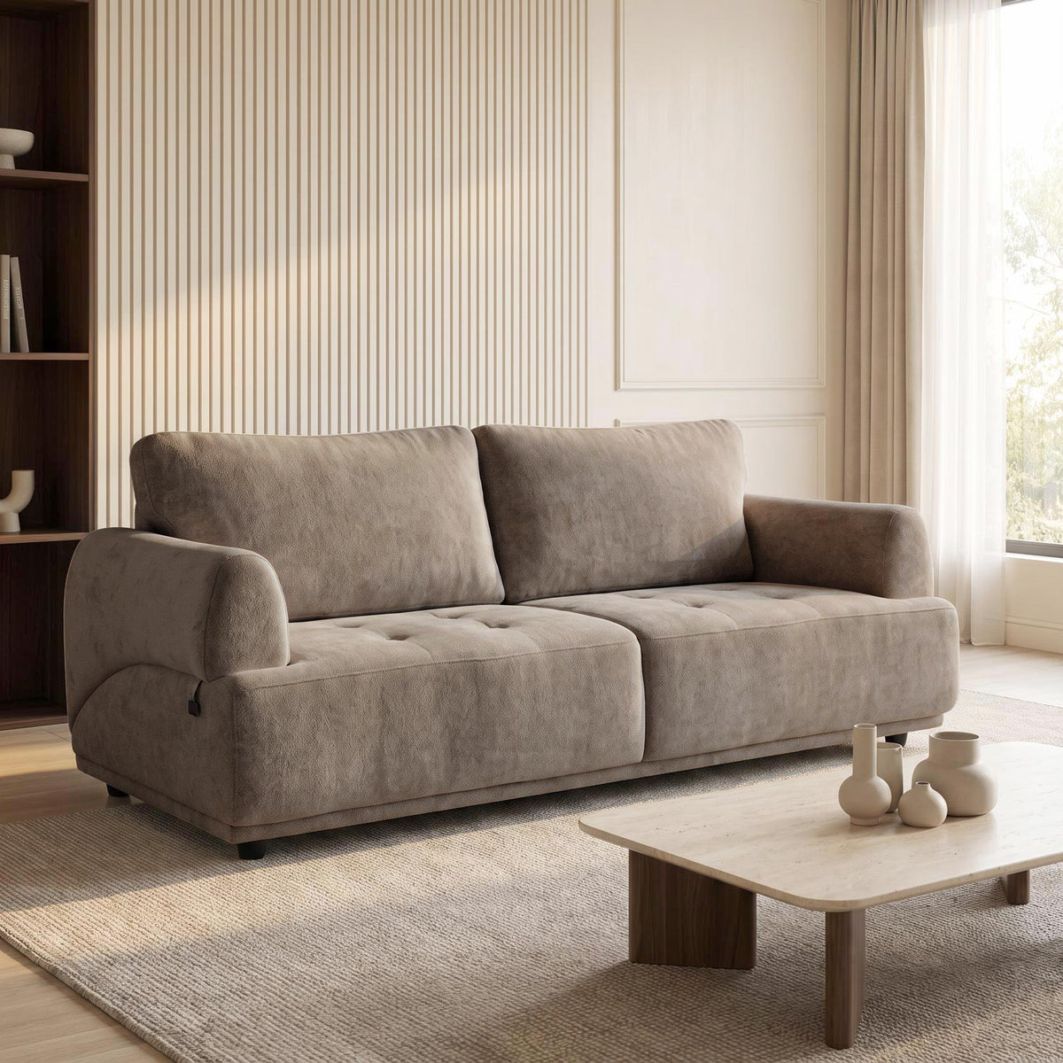 Renzo 3 Seater Sofa- Camel