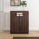 Rova Engineered Wood Shoe Cabinet (Walnut)