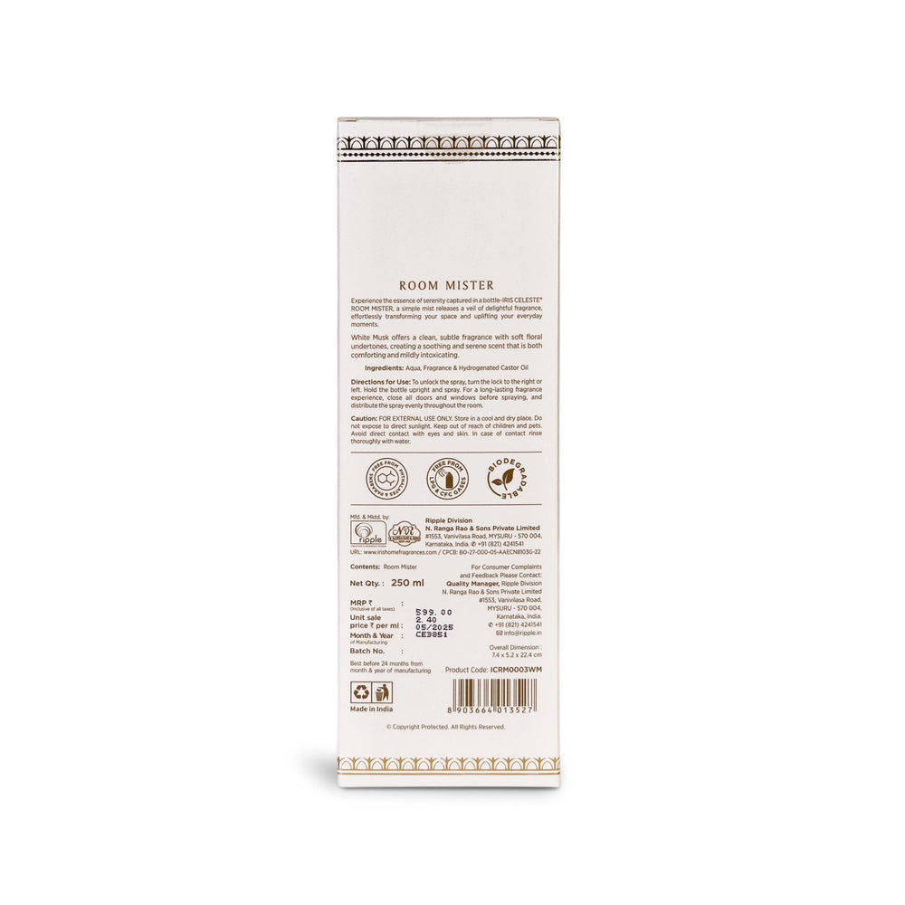 IRIS Celeste White Musk Room Mister - 250 ml