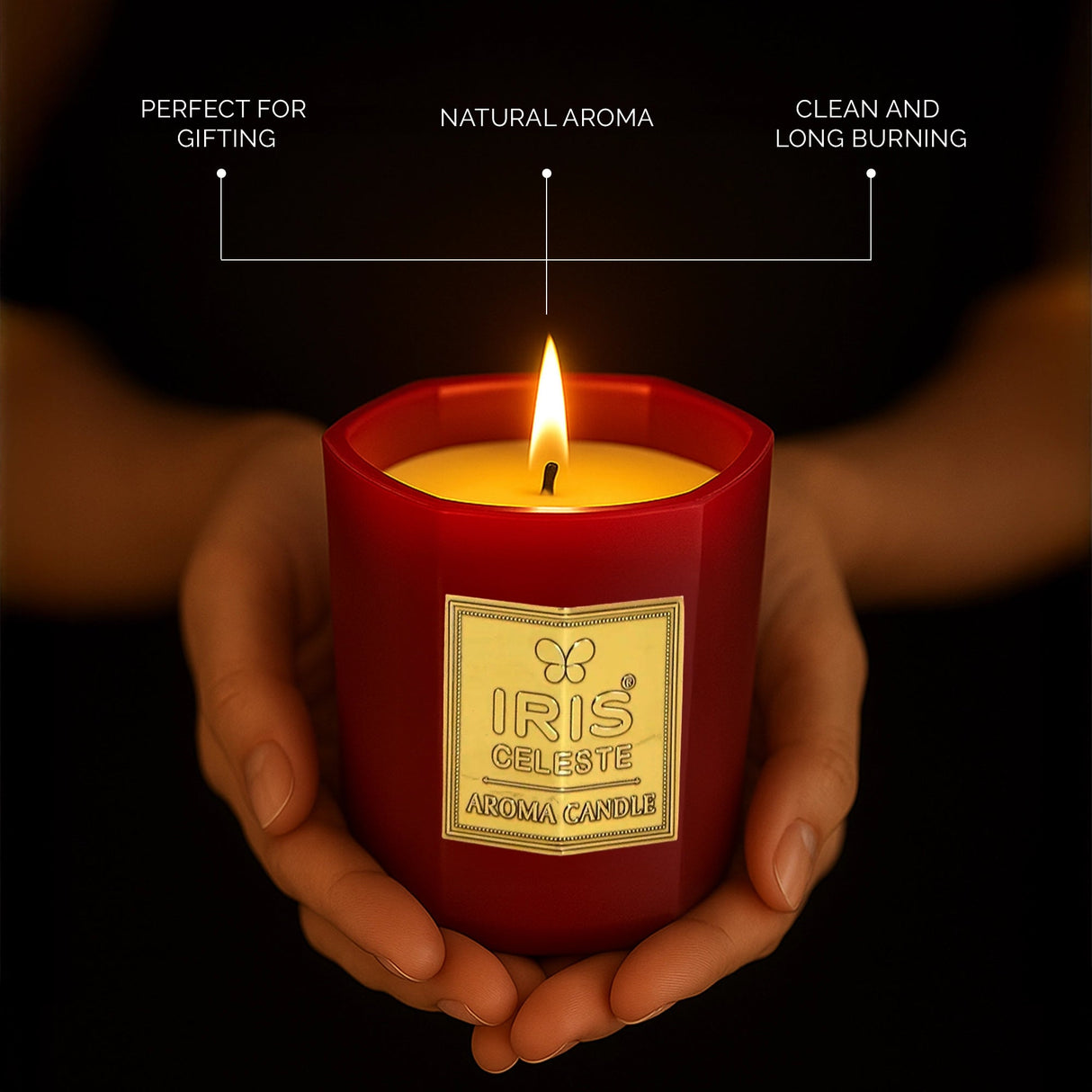 IRIS Celeste Aroma Votive Candle- Rose Gold