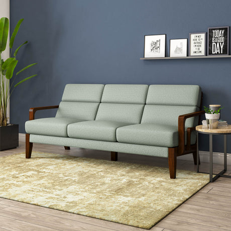 Nilkamal Sailor 3 Seater Fabric Sofa Taupe Brown
