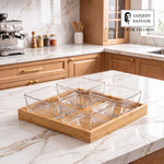 Sanjeev Kapoor Bahamas Bowl and Tray Set- 5 Pieces, Transparent