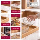 Sanjeev Kapoor Bahamas Bowl and Tray Set- 5 Pieces, Transparent